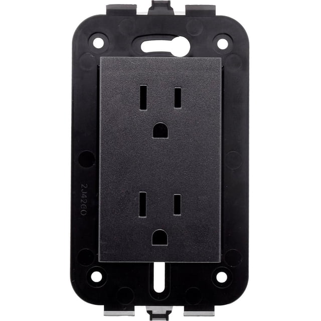 Contacto Duplex Leviton Grafito Sin Placa 125-250V