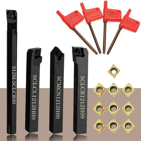 

Lathe Boring Bar Turning Tool Holder Set Carbide Inserts Power Tool Accessories