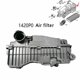 thumbnail image 4 of Filtro de aire yuxing 1420P0 Sistema de admisión de aire Para 206 307 206Cc 206 Hathback 206Sw 307Cc 307Sw308 color negro, 4 of 5