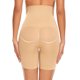 thumbnail image 3 of Pantalones cortos de yoga de cintura alta que tensan el abdomen y levantan los glúteos, pantalones de una pieza con faja adelgazante de ángulo plano, color albaricoque M, L, 3 of 7