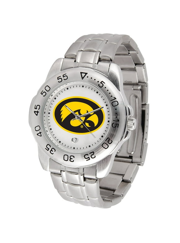White Iowa Hawkeyes Sport Steel Watch