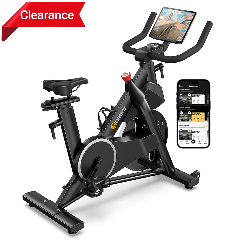 UREVO Indoor Cycling Bike Smart Stationary Exercise Bikes