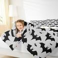 thumbnail image 4 of jejeloiu Boys Happy Halloween Full Size Comforter Sets,Flying Animal Bats Bedding Comforter Set,Gray Black Bedding Sets For Teens,Ultra Soft Home Decor Reversible,3pcs, 4 of 8