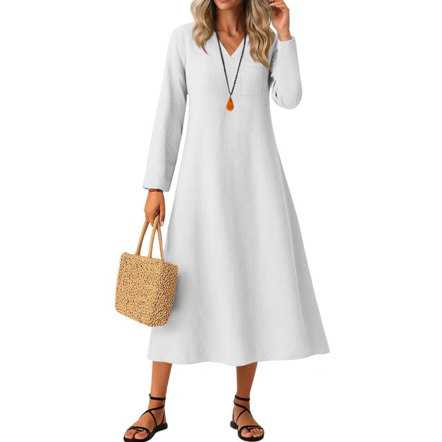 mfyjkho Vestidos para mujer, Vestido casual de manga corta con cuello en V para mujer Vestidos festivos para mujer xl