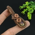 thumbnail image 3 of Natural Labradorite Gemstone Handmade Copper Wire Wrap Gift Pendant 2.25, 3 of 3