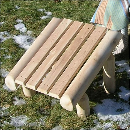 Rustic Natural Cedar Furniture Cedar Log Ottoman
