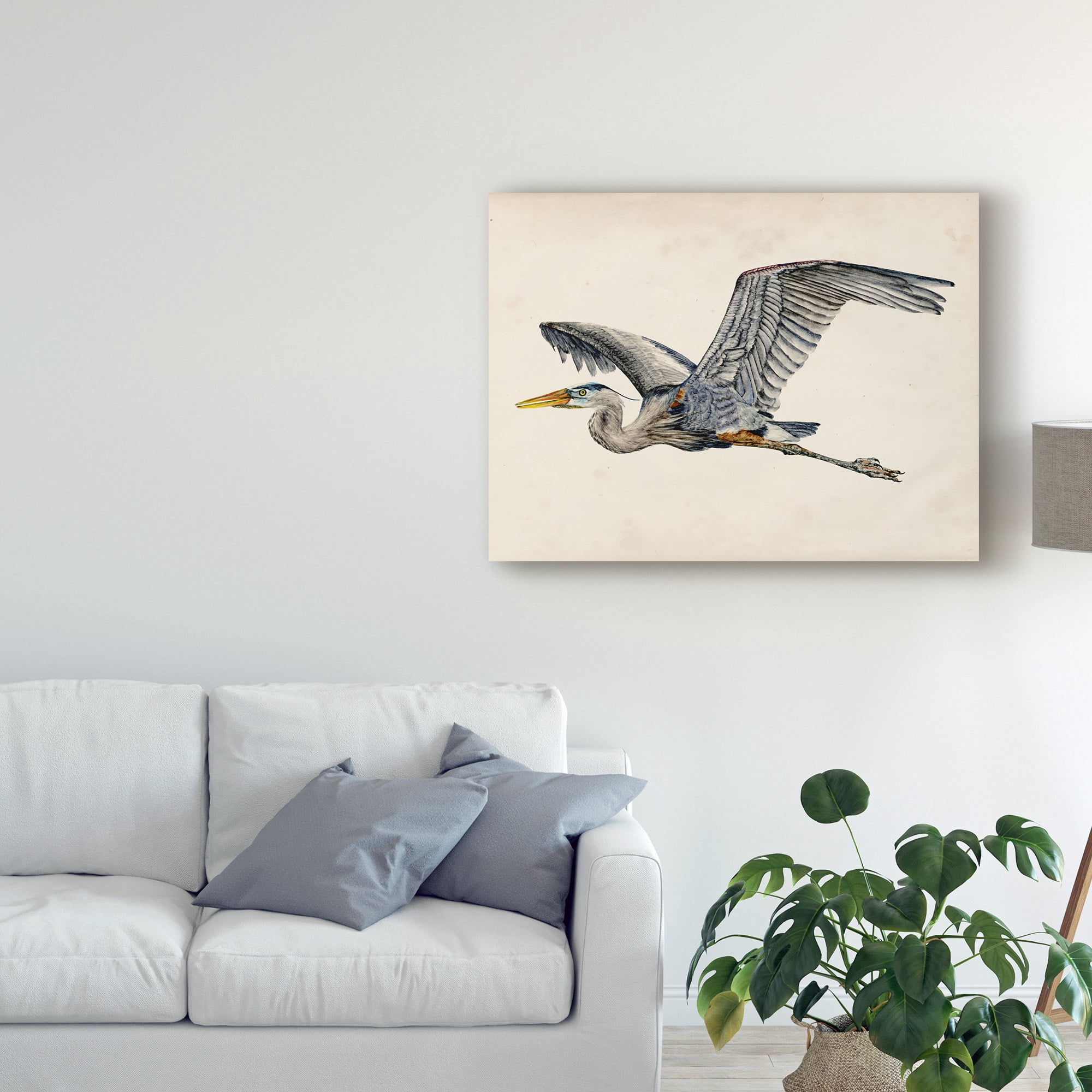 Trademark Fine Art 'Blue Heron Rendering III' Canvas Art by Melissa Wang