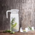 thumbnail image 2 of ifundom Transparent Acrylic Juice Jug - Drink Pitcher for Home, Dinner Parties, BBQ, Outdoor Use and Everyday Refreshments, 2 of 6