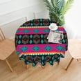 thumbnail image 1 of ZICANCN Round Table Cloths 60 Inch, Retro Tribal Native Style Green Table Cover Waterproof Washable Outdoor Picnic Tablecloth, 1 of 8