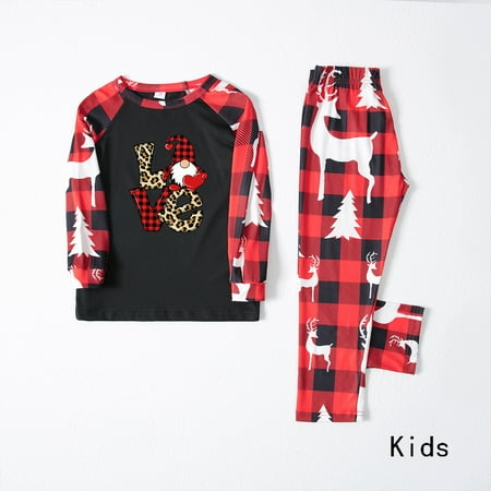 

Family Pajamas Matching Sets Tree Snowflake and Letters Print Matching Pjs Sets Pajamas for Family