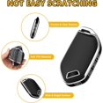 thumbnail image 3 of Key Fob Cover Compatible with Kia Telluride Sorento K4 K5 GT-LINE 2023-2026 5 Button Leather TPU Full Protection Keychain Case Holder Protector,Silver/Black, 3 of 6
