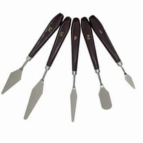 Techtongda Stainless Steel Artist Palette Paint Palette Scraper Palette Knife Painting Scraper 5pcs