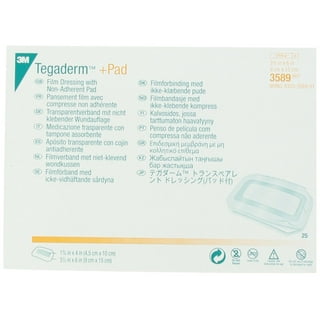 3M™ Tegaderm™ +Pad Film Dressing, 3584, 2-3/8 in x 4 in, Pad Size