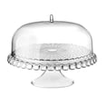 thumbnail image 1 of Guzzini Tiffany Grey Acrylic Cake Stand with Dome Lid, 1 of 8