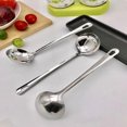 thumbnail image 3 of Oiur Soup Ladle Spoon Metal 430 Stainless Steel Ladles Spoon And Slotted Colander Spoon Set Small Soup Ladle With Holes Strainer Scoop For Hot Pot 1pc, 3 of 7