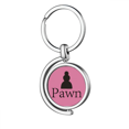 thumbnail image 1 of Juego de ajedrez negro Rotating keychain Metal Keyring Holder, 1 of 2