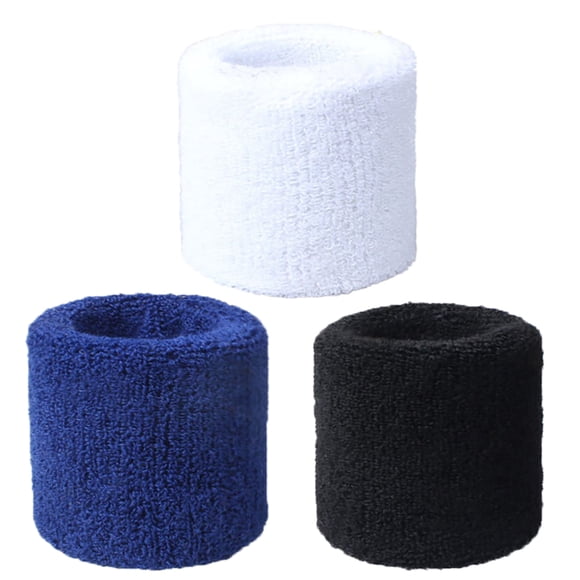 Bangcool Sports Wristband Protective Cotton 3PCS Unisex Wrist Sweatband Tennis Wristband