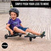 EzyRoller: Classic - Black Magic - Ride-On Scooter, Cambering Motion, Pedal Free Cart, Hand Brakes, Extendable Frame, 154lb Capacity, Kids-Teens 4+