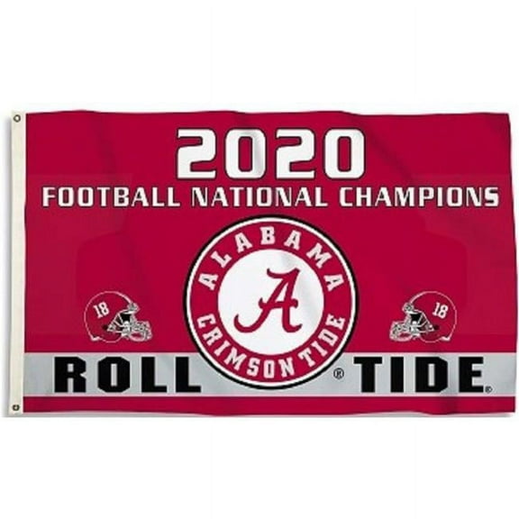 BSI Products 52901A 3 x 5 ft. 2020 National Champion Flag, Team Color