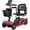 Raspberry Red, variant on 15-Mile Range 4-Wheel Mobility Scooter for Adults & Seniors, Foldable Electric Scooter, NFC Smart Unlock, 300 lbs Capacity, Swivel Seat
