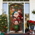 thumbnail image 2 of Décorations de Noël Rideau de Porte Festif de Noël pour Maison Design Élégant Rouge et Vert pour Entrées Salons et Fêtes, 2 of 5