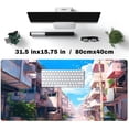 thumbnail image 5 of Japanese Anime Desk Mat XL Green Gaming Mouse Pad Cute Blue Sky Desk Pad Keyboard Desk Mat, Mousepad Suture Smooth Extra Desk Pad Gaming Large Mouse Pad for Full Desk Mouse Pad, 31.5x15.8in., 5 of 6
