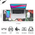 thumbnail image 5 of Long Mouse Pads for Desk,Pioneer Flower Floral Print Pattern Desk Mats on Top Of Desks, Desk Mouse Pad Extra Large with 3mm Non-Slip Base and Stitched Edge for Gaming,Office,Work,Home 31.5"x11.8", 5 of 6