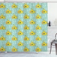 thumbnail image 1 of Ambesonne Yellow Submarine Shower Curtain, Nautical Style, 69"Wx84"L, Seafoam and Earth Yellow, 1 of 3