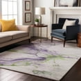thumbnail image 7 of Addison Rugs Mayfield Premium Machine Washable Transitional Abstract Purple Rectangle Rug, 5' X 7'6" Machine Washable Transitional Abstract Purple Oversized Sherpa Throw Blanket, 7 of 7