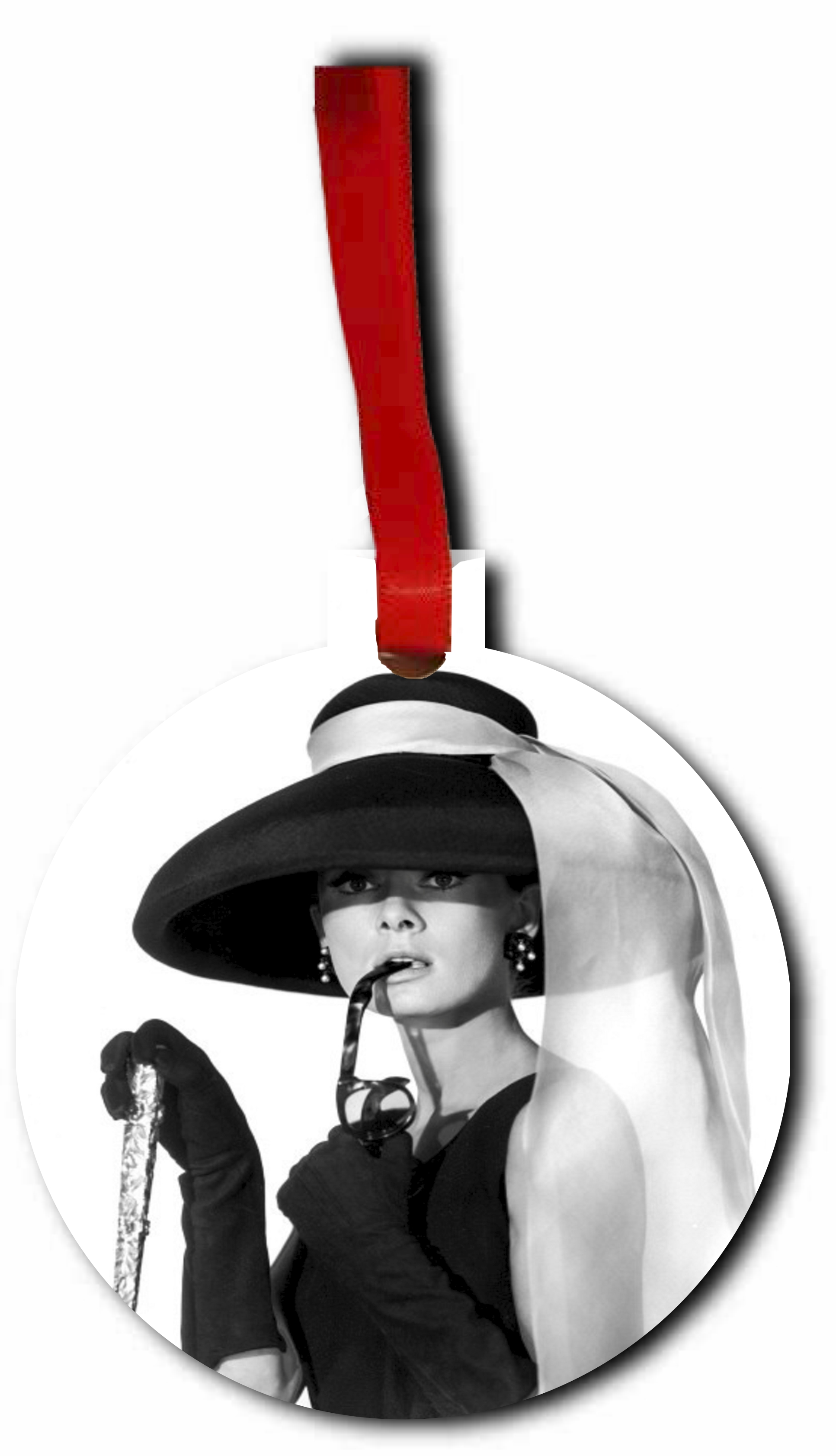 Audrey Hepburn Christmas Ornament 