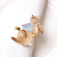 thumbnail image 2 of Miangastore 6Pcs Metal Napkin Rings Rabbit Shape Napkin Rings Chic Napkin Buckle Table Decor, 2 of 9