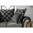 thumbnail image 6 of Roundhill Furniture San Marino 2-Tone Fabric Wooden Frame Sofa And Loveseat Set, Ebony, 6 of 6