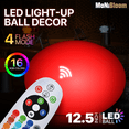 thumbnail image 3 of MoNiBloom LED Oblate Ball Light, RGB Color Changing Lamp with Remote Control, Rechargeable Cordless Moon Lamp Beside Desk Lamp, Medium, 3 of 11
