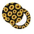 thumbnail image 2 of KLL Sunflower 6 Round Bar Chair Cushion Cover 12 inch ,Bar Stool Protector with Elastic, Soft Washable, 2 of 6