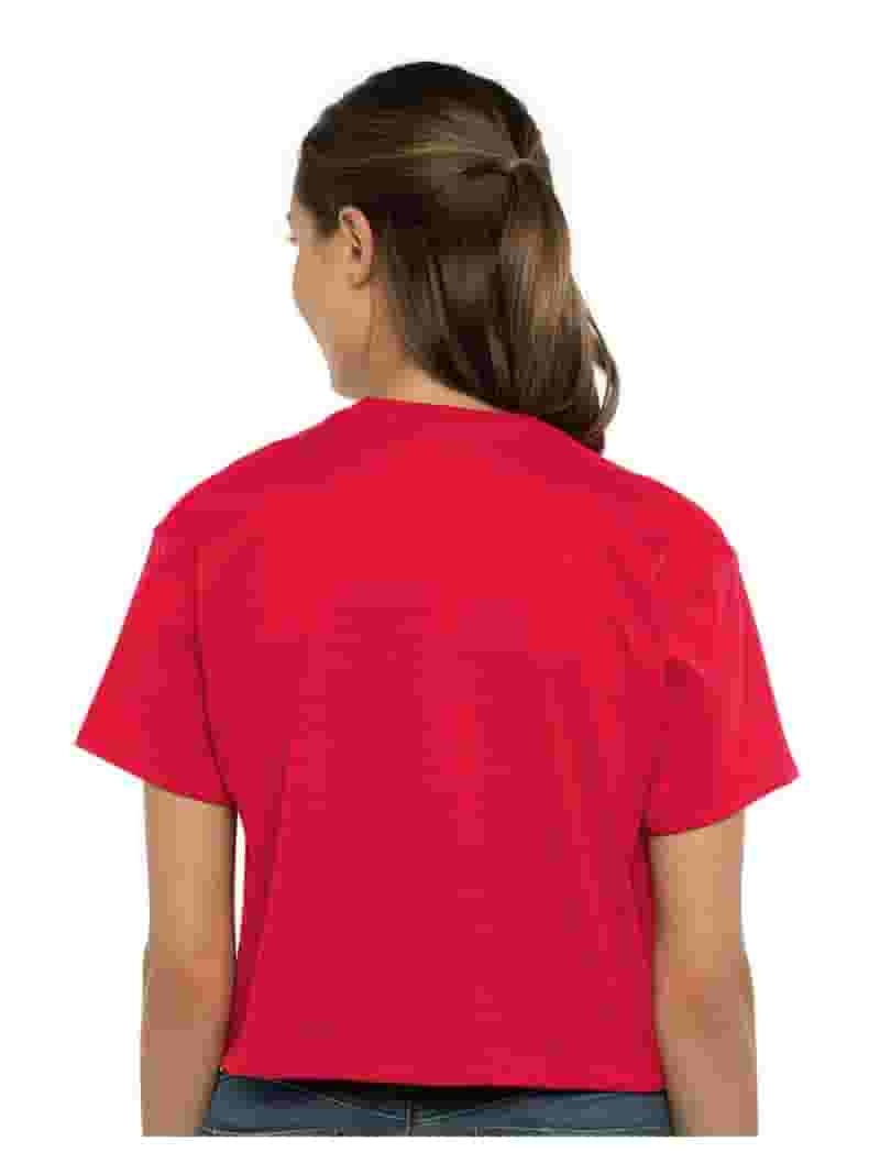 Couver Store Women's Ideal Crop Top Shirt, Red, X-Large Couver Store Women's Ideal Crop Top Shirt, Red, X-Large