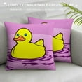thumbnail image 3 of COMIO Hi Yellow Duck Pillow Covers Throw Pillows Case Cushion Covers for Couch Sofa Home Decoration, 3 of 5