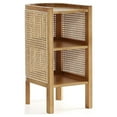 thumbnail image 3 of Manhattan Comfort Versailles 2-Shelf Wood Rattan End Table in Natural, 3 of 5