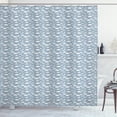 thumbnail image 1 of Ambesonne Rain Shower Curtain, Rainfalls and Puffy Clouds, 69"Wx70"L, Pale Blue Blue Grey, 1 of 3