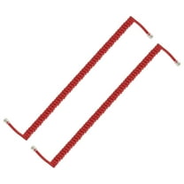 Uxcell 2 Pack Phone Cord for Landline, 6.6 Feet(Coiled 1.3 Feet) RJ9/RJ10 4P4C Landline Handset Cord Universal Telephone Phone Cable for Telephone Handset Accessory, Red