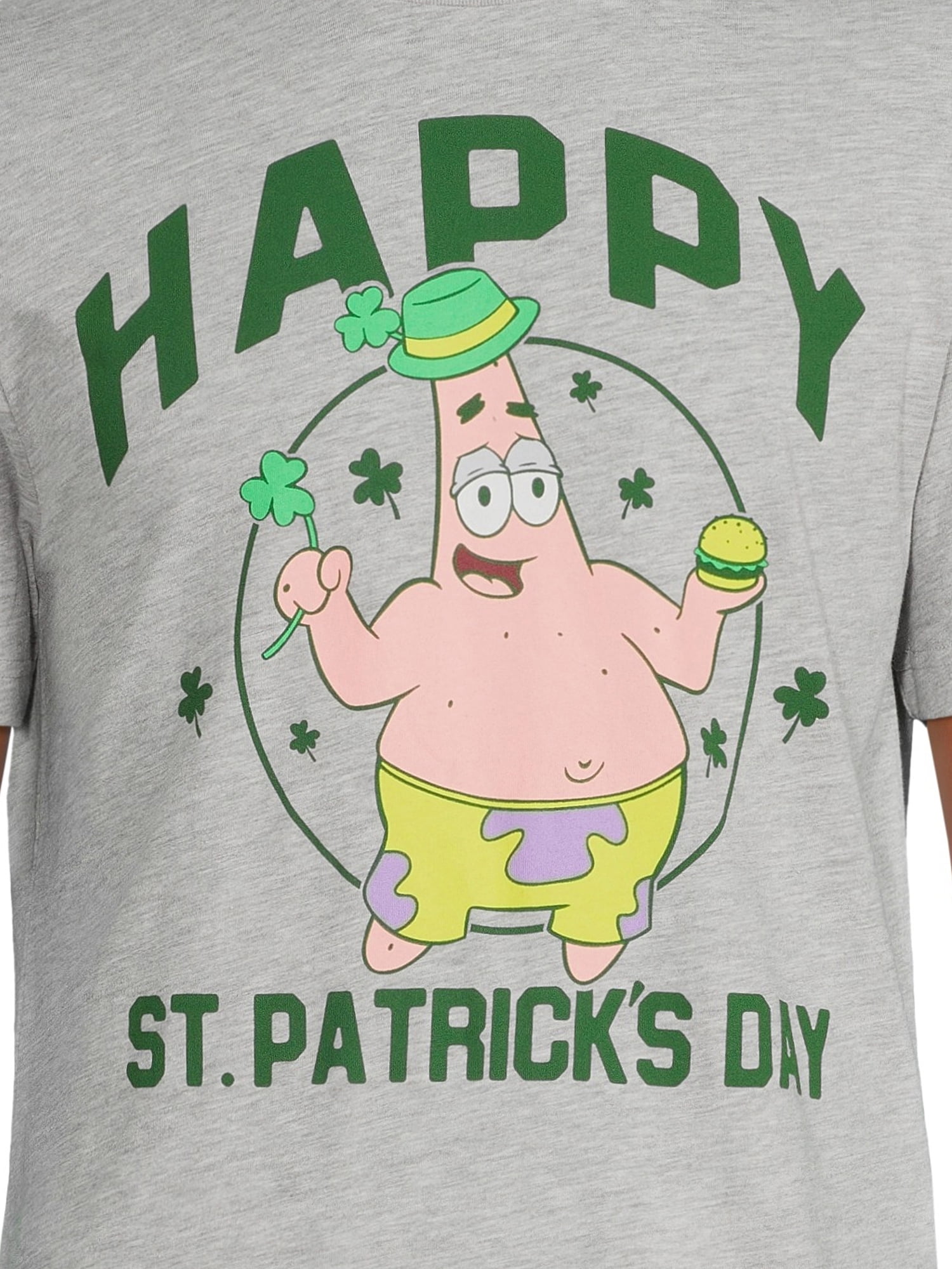 SpongeBob Men's St. Patrick's Graphic Print Tee