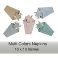thumbnail image 6 of Ruvanti Cloth Napkins Set of 12, 18x18 Reusable Napkins Cloth Washable, Soft & Durable Table Napkins, Polycotton Chambray Dinner Napkins for Parties, Christmas, Thanksgiving, Weddings - Multicolor, 6 of 10