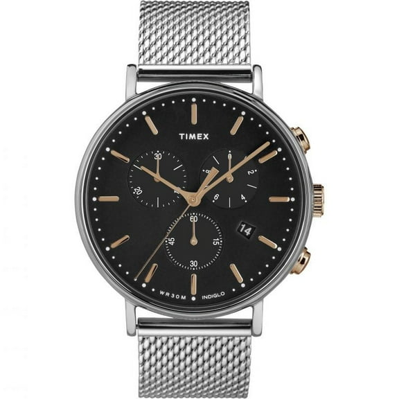 Timex Fairfield Quartz Movement Black Dial Men's Watches TW2T11400