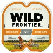 (4 pack) (4 Pack) NUTRO WILD FRONTIER PERFECT PORTIONS Pate Wet Cat Food, Real Chicken, 2.65 Oz Tray