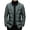 Green, variant on Men Cotton Suit Coat High Collar Suit Collar Long Sleeve Buttons Zipper Placket Suit Jacket Fake Two Pieces Quilted Outerwear