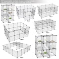thumbnail image 2 of ZENSTYLE 36 Panels Metal Wire Fence Dog Pet playpen for Small Animals Two Tiers, 2 of 7