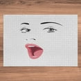 thumbnail image 5 of Ambesonne Lips Jigsaw Puzzle Durable Cardboard, Surprised Facial Expression, 1000 pcs, Multicolor, 5 of 5