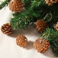 thumbnail image 5 of Litrail 9pc Real Pinecone Hanging Ornaments - Natural Brown Earthy Holiday Decor for Christmas Tree, Wreath, Garland & Tabletop - Traditional Rustic Themed Christmas Decorations, 5 of 9