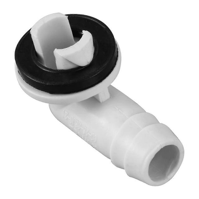 Air Conditioner AC Drain Hose Connector Elbow Fitting with Rubber Ring for Mini-Split Units and Window AC Unit 3/5 Inch(15mm)