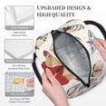 thumbnail image 6 of XMXT Reusable Lunch Bag Women, Multicolored Butterfly Hand Painted Large Lunchbox Insulated Lunch Box for Work School, Multicolor, 6 of 9