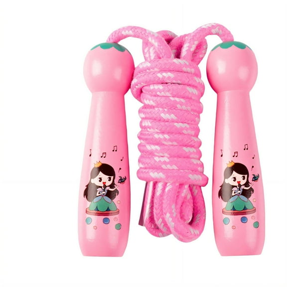 BESTSKY Jump Rope,Safe for Beginners Kids Jump Rope,Height-Adjustable Speed Rope,Princess